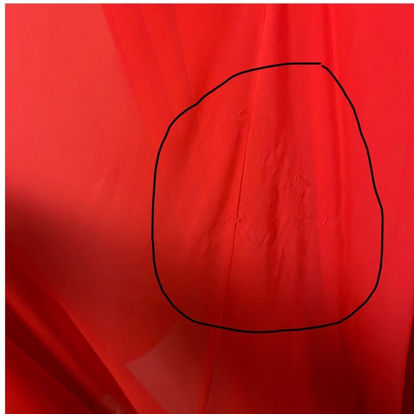 Hailey Logan Adrianna Papell Neon Homecoming Dress Size 7/8 Ruched Chiffon - Picture 10 of 15